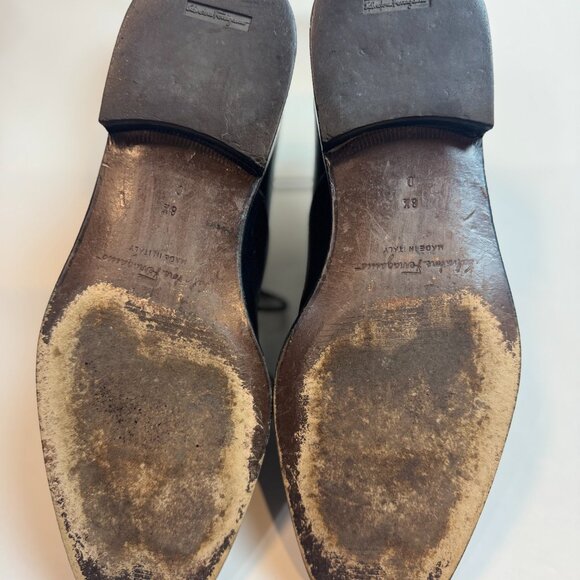 Ferragamo - Cap-Toe Black Leather Oxford main image 10